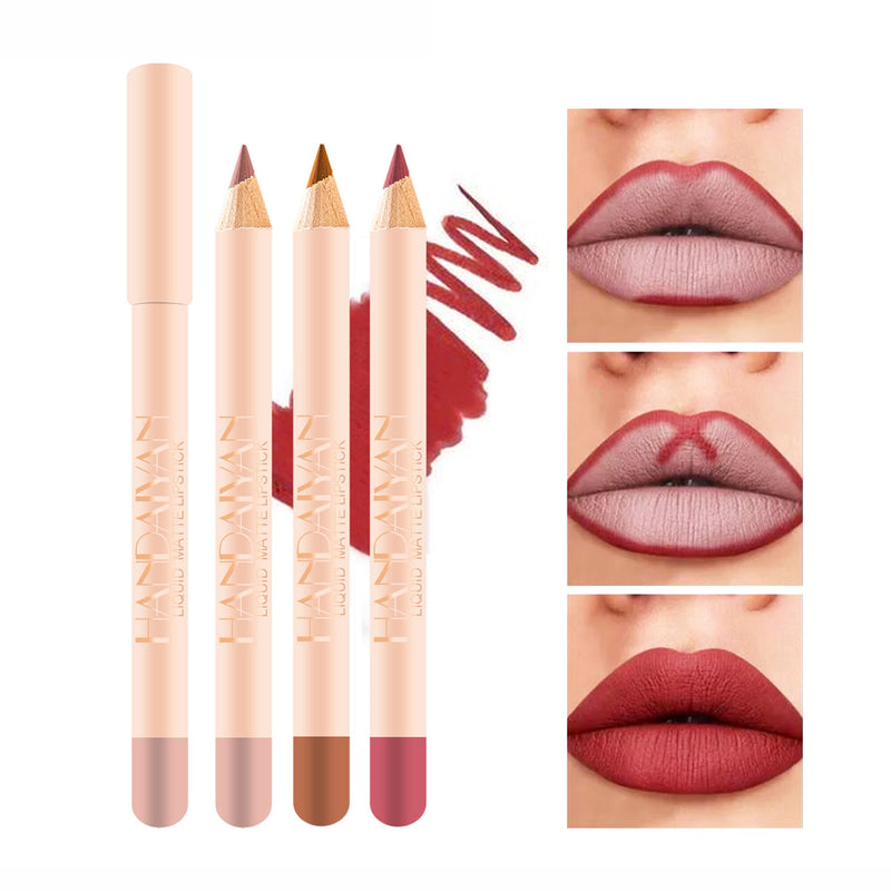 HANDAIYAN Nude Matte Lipstick and Lip Liner Set  handaiyan   