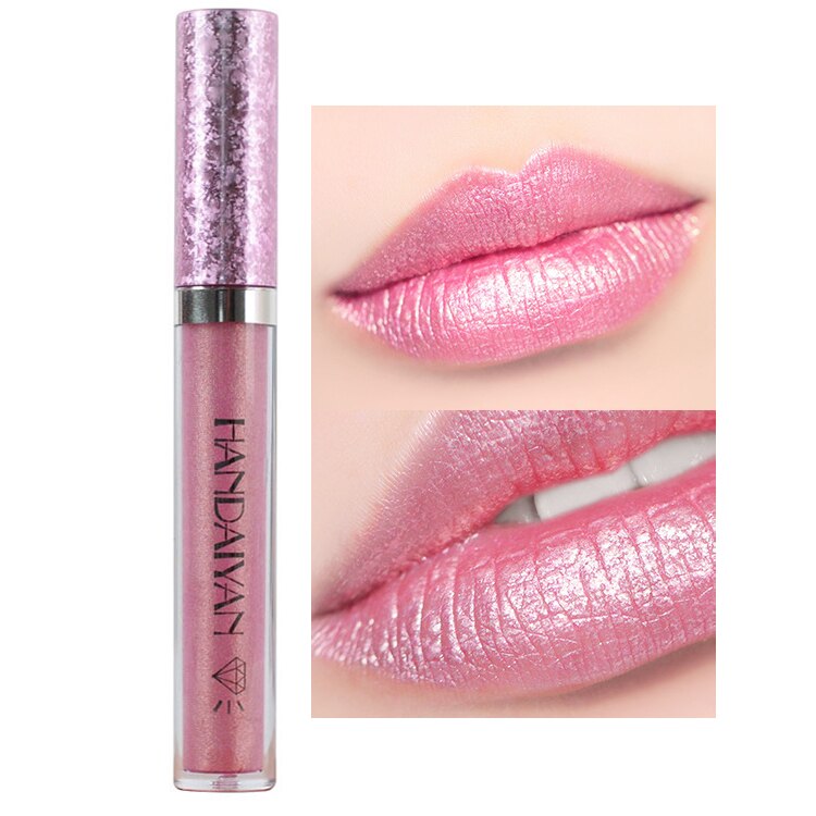 HANDAIYAN Waterproof Metallic Liquid Lipstick  handaiyan 02  