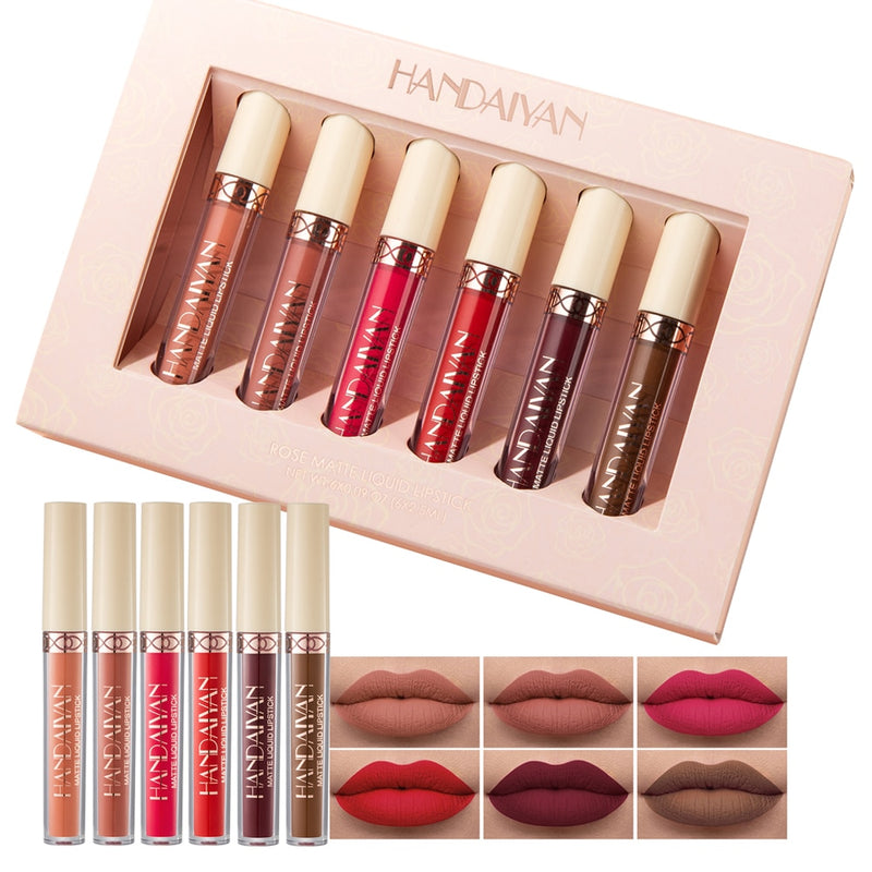 HANDAIYAN Nude Velvet Lip Gloss Makeup Set  handaiyan   