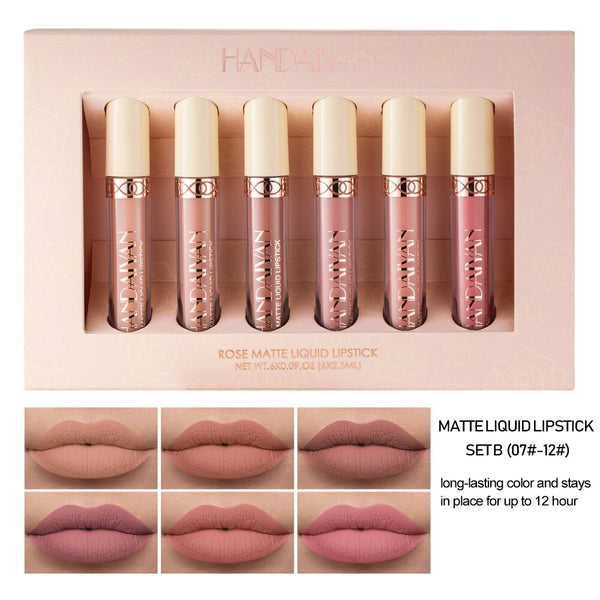 HANDAIYAN Nude Velvet Lip Gloss Makeup Set  handaiyan B  