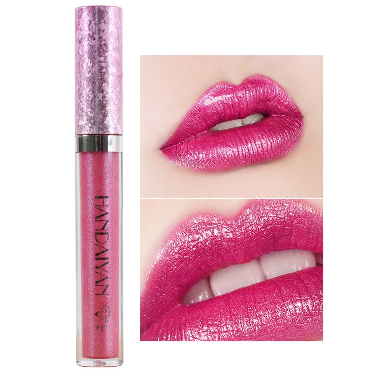 HANDAIYAN Waterproof Metallic Liquid Lipstick  handaiyan 04  