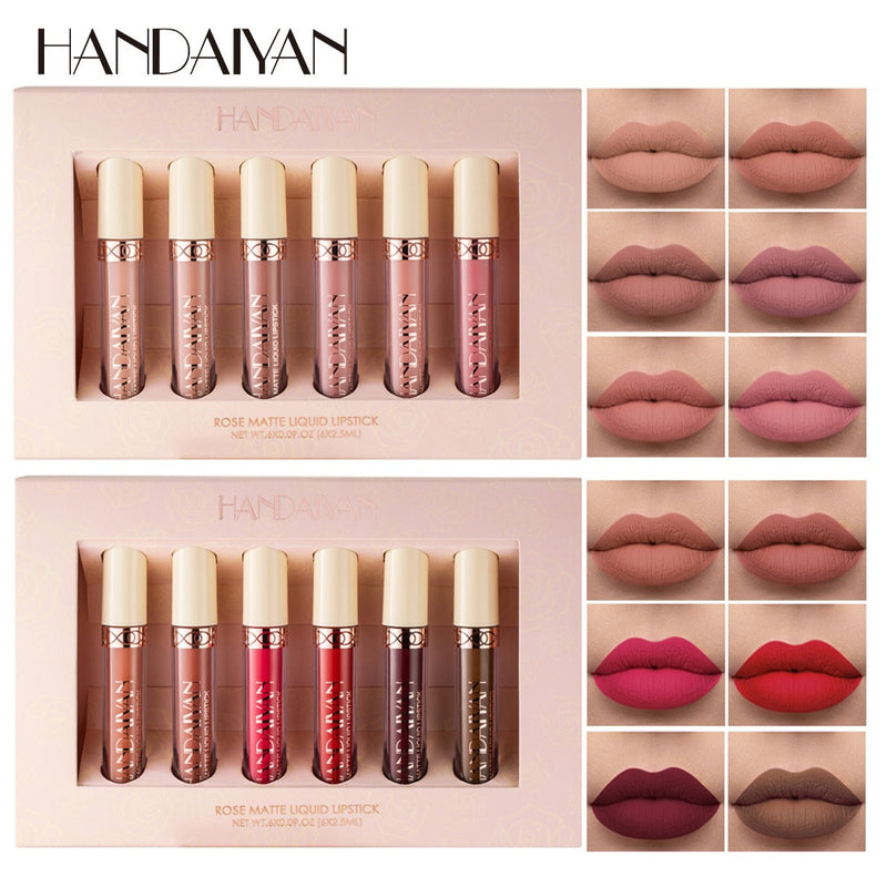 HANDAIYAN Nude Velvet Lip Gloss Makeup Set  handaiyan   