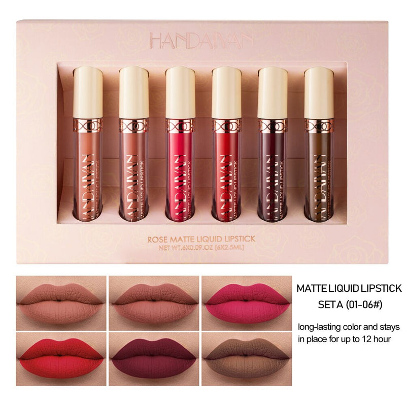 HANDAIYAN Matt Nude Velvet Lip Gloss  handaiyan A  