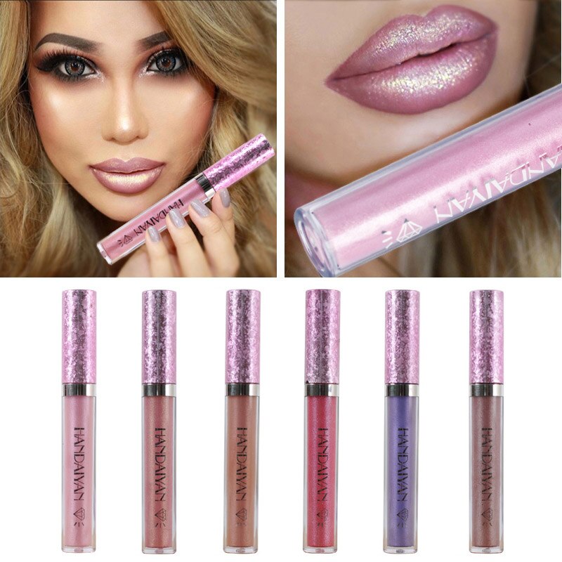 HANDAIYAN Waterproof Metallic Liquid Lipstick  handaiyan   