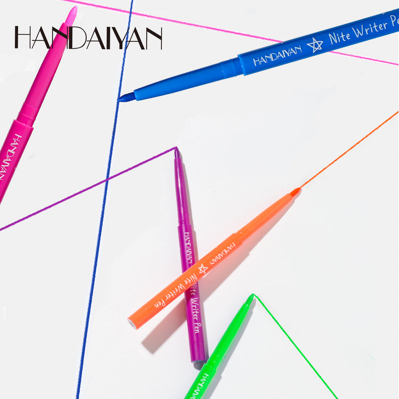 HANDAIYAN UV Fluorescent Festival 12 Colors Eyeliner Set  handaiyan   