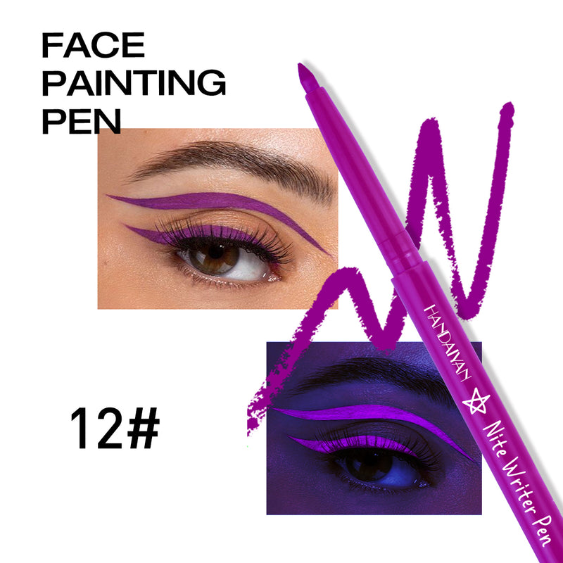 HANDAIYAN UV Glow Eyeliner Set  handaiyan 12#  