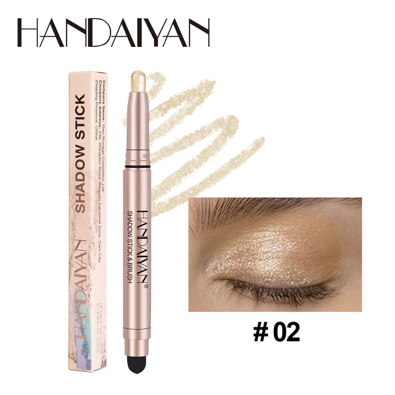 HANDAIYAN 12 Colors Vegan Eye Shadow Stick  handaiyan #02  